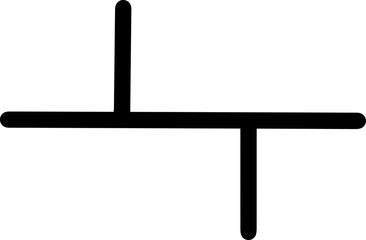 electrical circuit symbols icon double junction of conductors