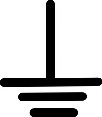 electrical circuit symbols icon earth