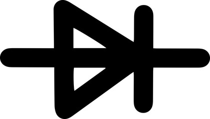 electrical circuit symbols icon PN diode