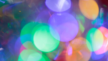 Blurred Christmas Lights on Gradient Background for Cheerful New Year Celebration