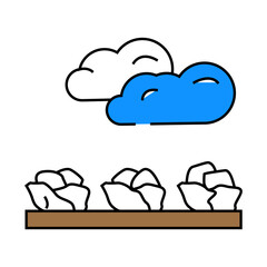 field salad food line icon vector. field salad food sign. isolated symbol illustration