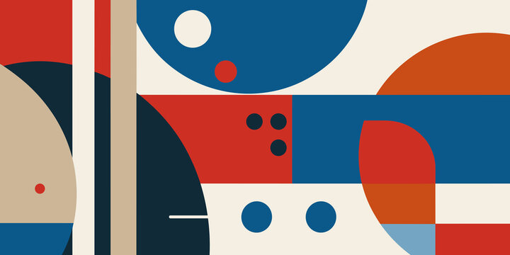 Geometric patterns inspired by Brutalist architecture design