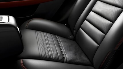 Fototapeta premium Modern Car Seat Upholstery with Fine Detailing