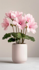 Fototapeta premium Pink Flowers in Vase