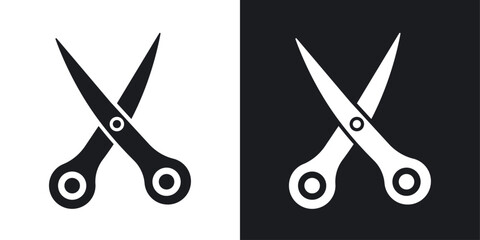 Scissor solid vector icon pack