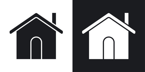 House solid vector icon pack