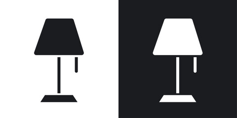 Lamp solid vector icon pack