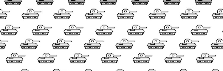tank pattern black outline on transparent background, 