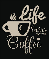 coffee tshirt design
