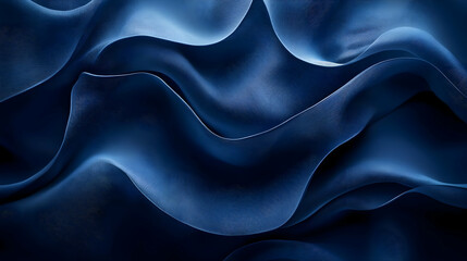 Obraz premium Abstract Blue 3D Waves Background