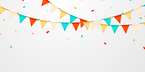 party flag background for celebration vector illustration