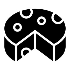 cheese glyph icon