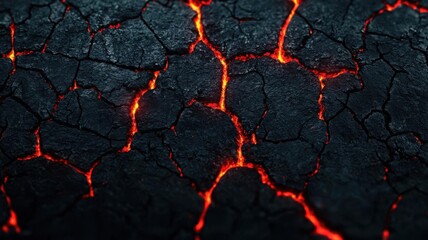 Volcanic fissure with linear eruptions, producing lava from cracks in the earth's surface, volcano, fissure eruption