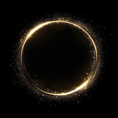 Luxurious and gold circle