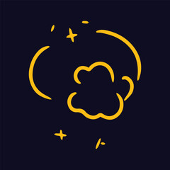 symbol blink, starlink isolated on white background. blink, glow, sign