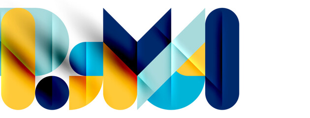 Round shapes, circles and lines minimal geometric background. Vector Illustration For Wallpaper, Banner, Background, Card, Book Illustration, landing page