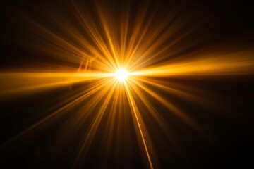 A stunning starburst of radiant light pierces through the captivating darkness, creating a divine and awe-inspiring spectacle of energy and enlightenment.