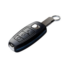 Modern car key Isolated on white background