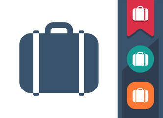 Obraz premium Luggage, Baggage, Suitcase Icon