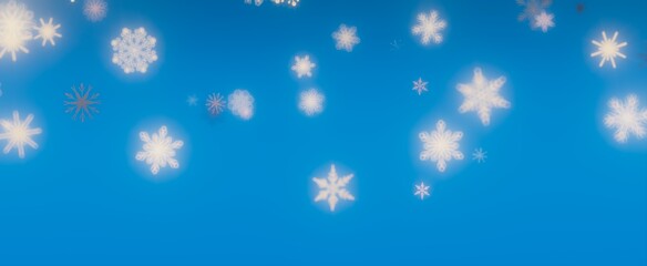 Winter Snowflakes Background
