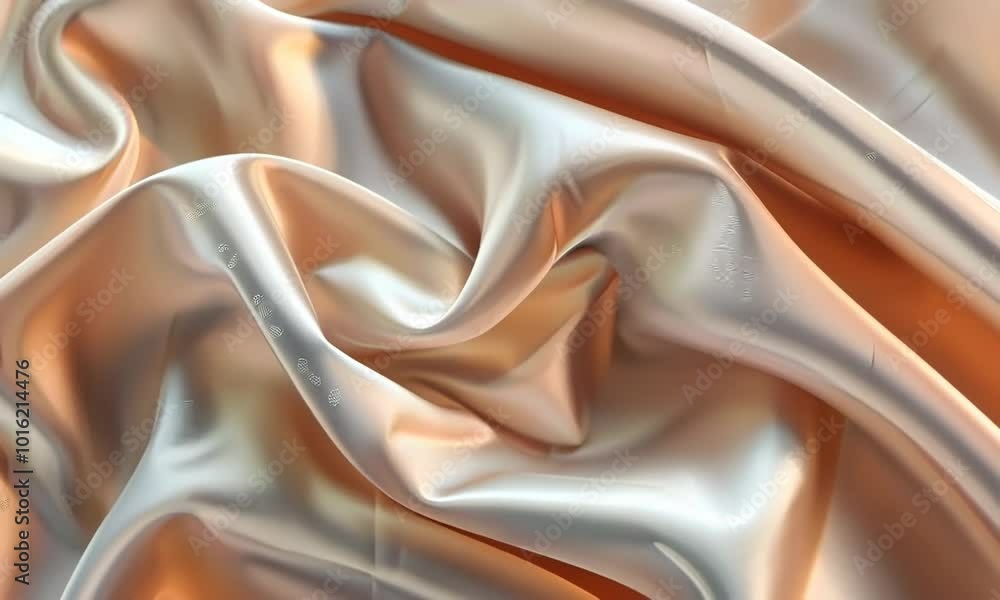 Poster a piece of fabric with a pattern of swirls and a light color video