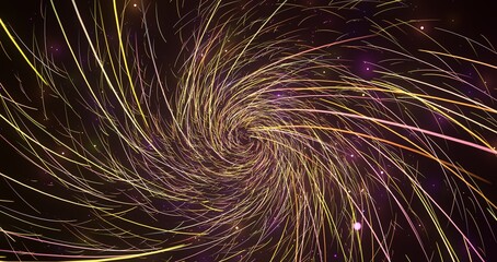 Fototapeta premium A dynamic swirl of vibrant lights