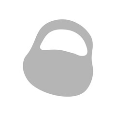kettlebell cartoon icon
