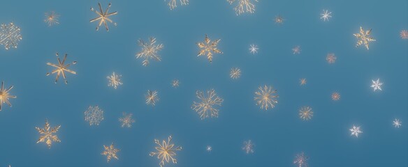 Abstract Winter Snowflake Background