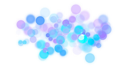 Festive Bokeh Light Sparkles on a transparent background