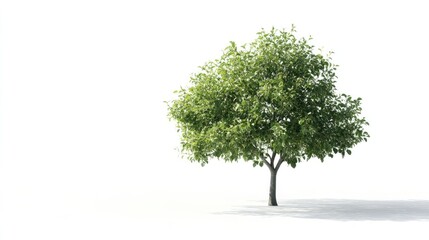 Obraz premium Tree on transparent background, real tree green leaf isolate die cut png file