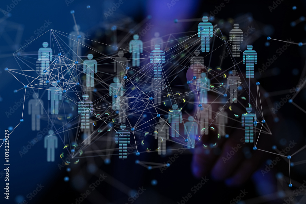 Poster Unity group and teamwork concept