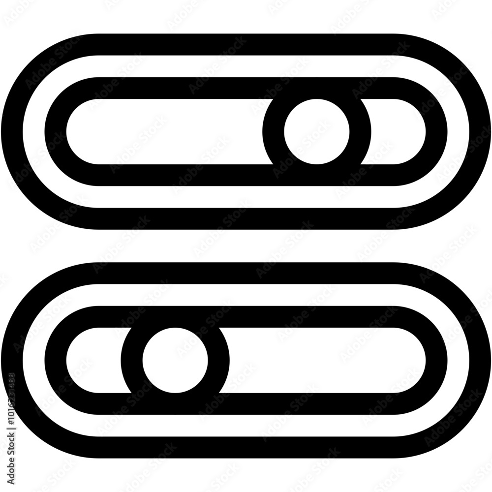 Poster vector icon button, switch on, web page, switch off, interface