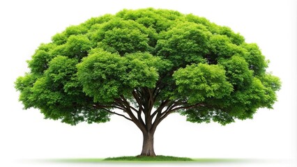 Fototapeta premium Green tree isolated on white background with clipping path