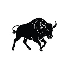 Obraz premium Bull silhouette 