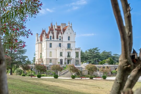 View Of The Ch&acirc;teau De Valmy Its Park In Argeles-Sur-Mer In The South Of France
