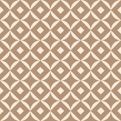 Taupe Geometric Seamless Repeat Pattern