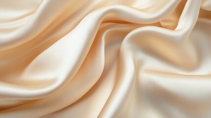 Obraz premium Silky beige fabric texture for elegant backdrop