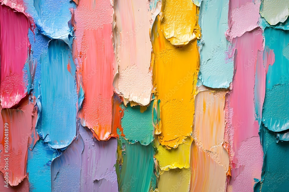 Poster abstract colorful texture blending vibrant hues on a canvas background. generative ai
