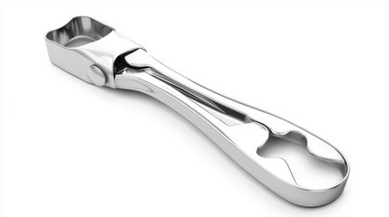 Obraz premium Realistic Can Opener Isolated on White Background Kitchen Tool Close-up Image for Cooking and Culinary Concepts. Generative AI