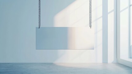 Ovales Vintages Schild als MockUp Template an Wand