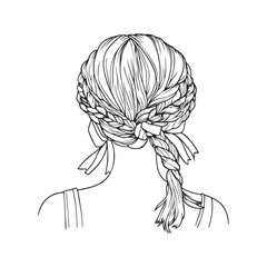 black hair styling for woman