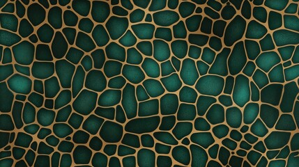 An abstract design featuring rich green patterns that resemble organic textures, creating a unique visual effect.