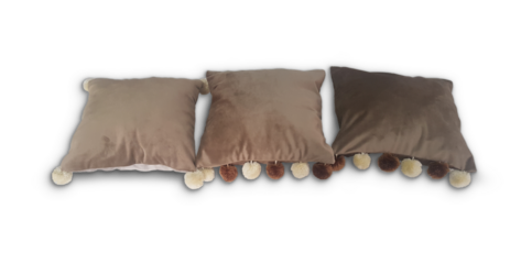 Set of modern decorative pillows