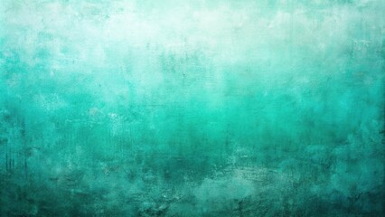 Obraz premium Grunge teal ombre texture with copy space
