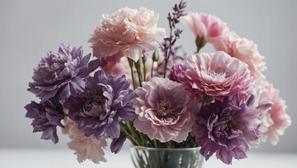 bouquet of pink carnations