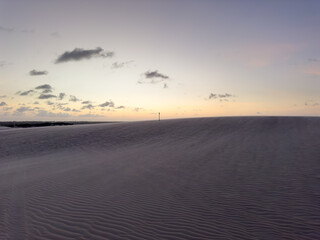 Genipabu dunes, Brazil at sunset