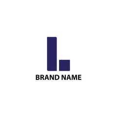 creative elegant minimalist modern logo letter L