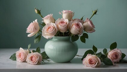 still life with flowers