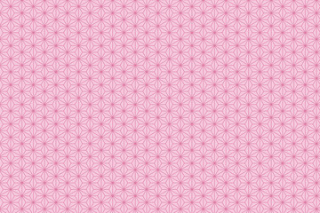 ピンクの麻の葉柄の背景素材