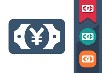 Obraz premium Money, Cash, Yen, Yuan Icon